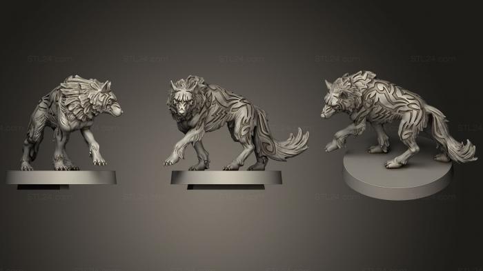 Animal figurines (Sword amp Sorcery, STKJ_1521) 3D models for cnc
